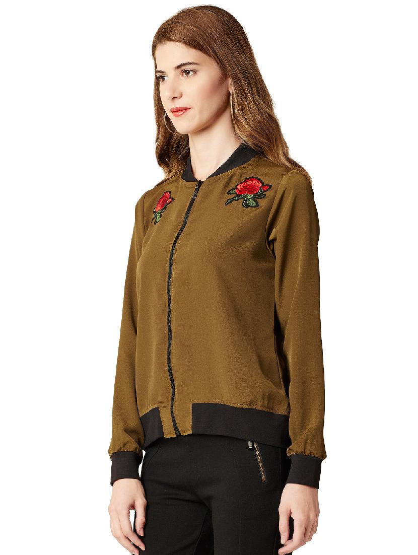 green varsity jacket - 14499591 - Zoom Image - 2