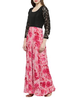 pink floral printed maxi dress - 14501215 - Standard Image - 2