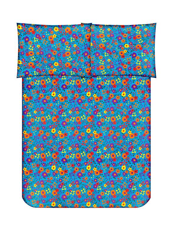 Cotton Printed Double Bedsheet with 2 Pillow Covers - 14502455 - Zoom Image - 2