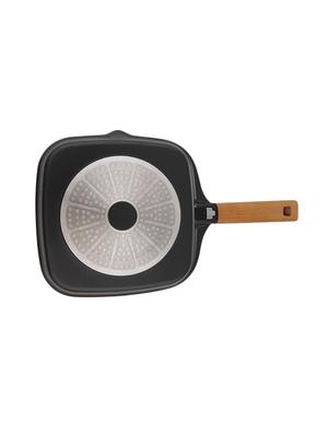 Wonderchef Caesar Grill Pan With Wooden Handle 24 cm - 14502476 - Standard Image - 2