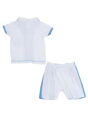 blue cotton shorts set - 14504296 - Standard Image - 2