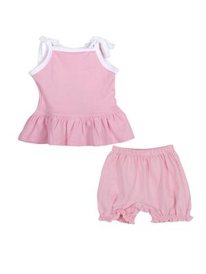 pink cotton shorts set - 14504344 - Standard Image - 2