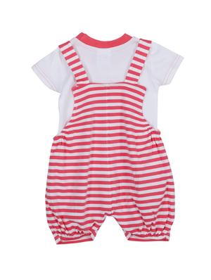 red cotton dungaree - 14504353 - Standard Image - 2