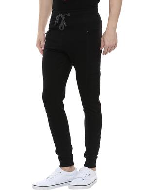 black cotton joggers - 14504447 - Standard Image - 2