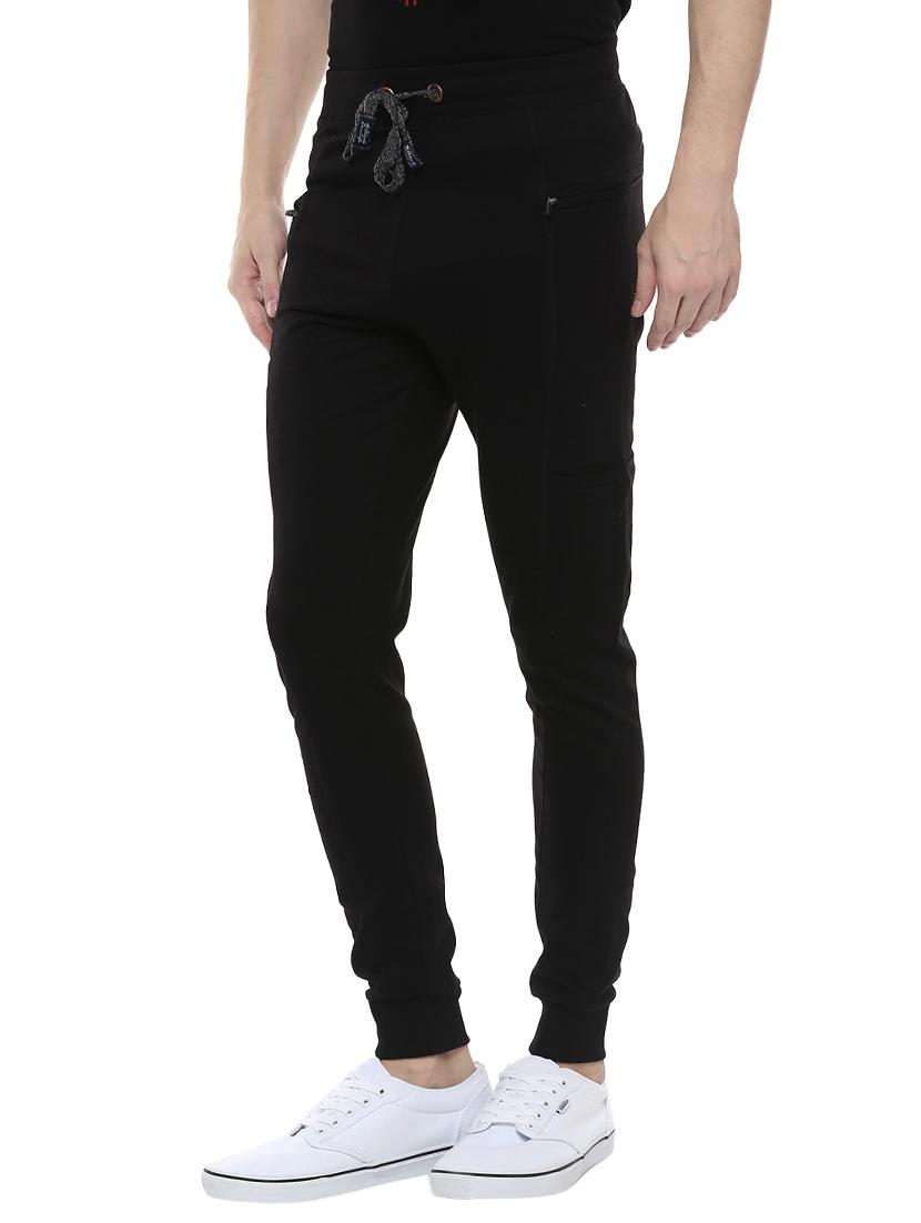 black cotton joggers - 14504447 - Zoom Image - 2