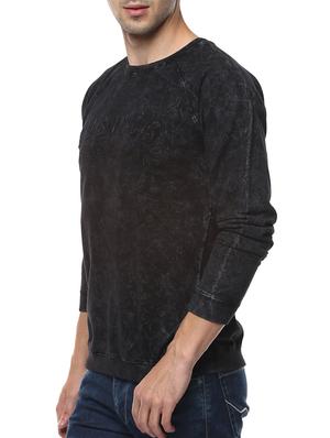 black cotton raglan sweatshirt - 14504518 - Standard Image - 2