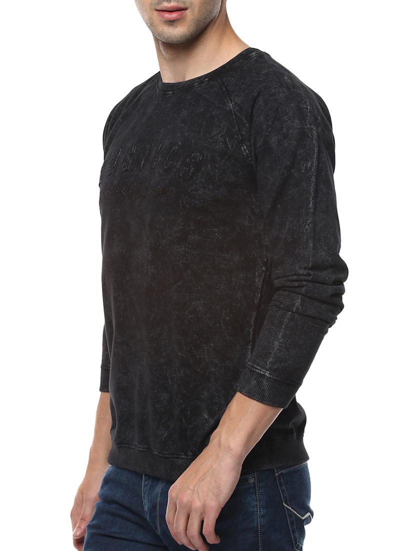 black cotton raglan sweatshirt - 14504518 - Zoom Image - 2