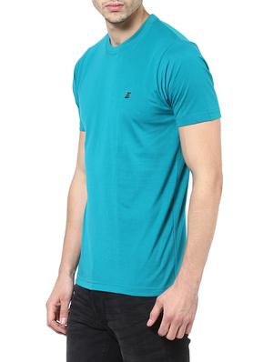 turquoise cotton t-shirt - 14504548 - Standard Image - 2