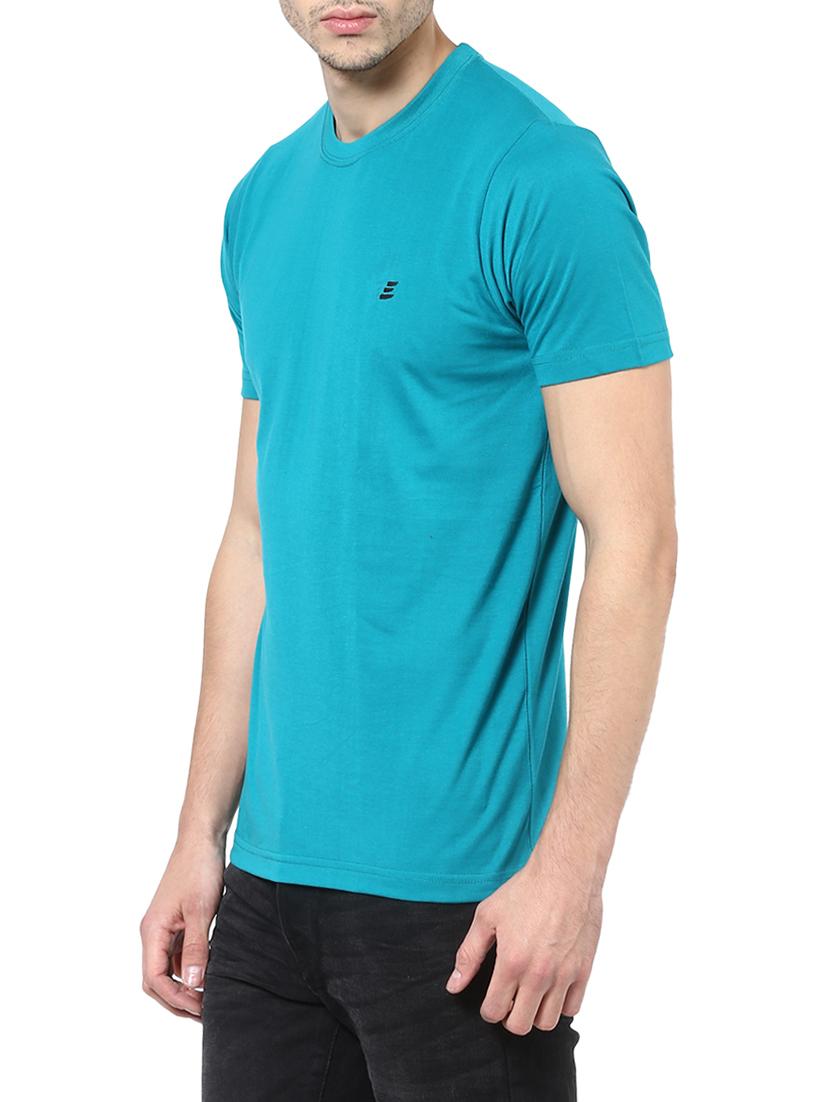 turquoise cotton t-shirt - 14504548 - Zoom Image - 2