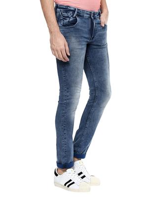 blue cotton washed jeans - 14504638 - Standard Image - 2