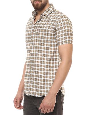 beige cotton casual shirt - 14504709 - Standard Image - 2