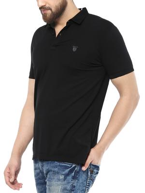 black cotton t-shirt - 14504862 - Standard Image - 2