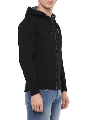 black cotton sweatshirt - 14504990 - Standard Image - 2