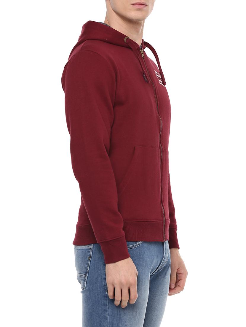 red cotton sweatshirt - 14504993 - Zoom Image - 2