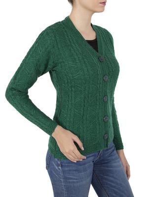 green woolen cardigan - 14505096 - Standard Image - 2