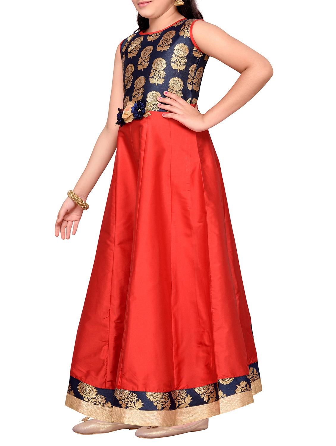 red silk blend party gown - 14505815 - Zoom Image - 2