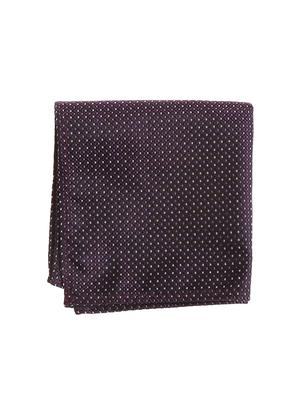 purple micro silk fabric tie with cuff link and pocket square - 14506787 - Standard Image - 2