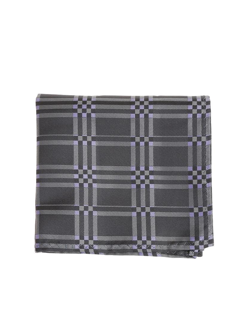 grey micro silk fabric tie with cuff link and pocket square - 14506794 - Zoom Image - 2