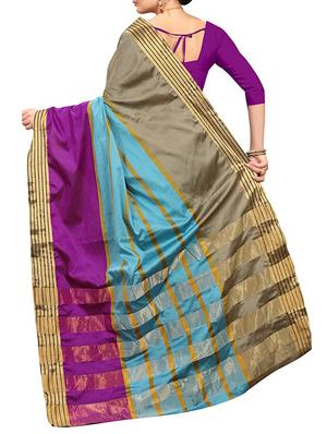multicoloured woven saree - 14507844 - Standard Image - 2