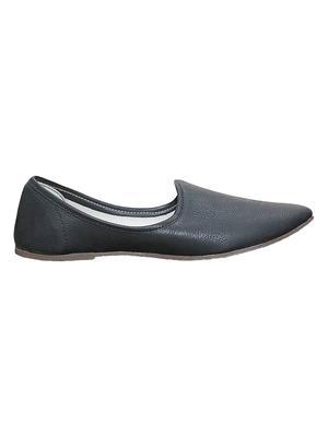 black leather slip on jutis - 14509939 - Standard Image - 2