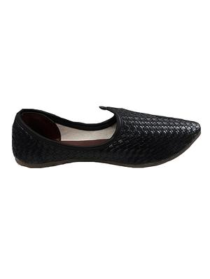 black leather slip on jutis - 14509943 - Standard Image - 2