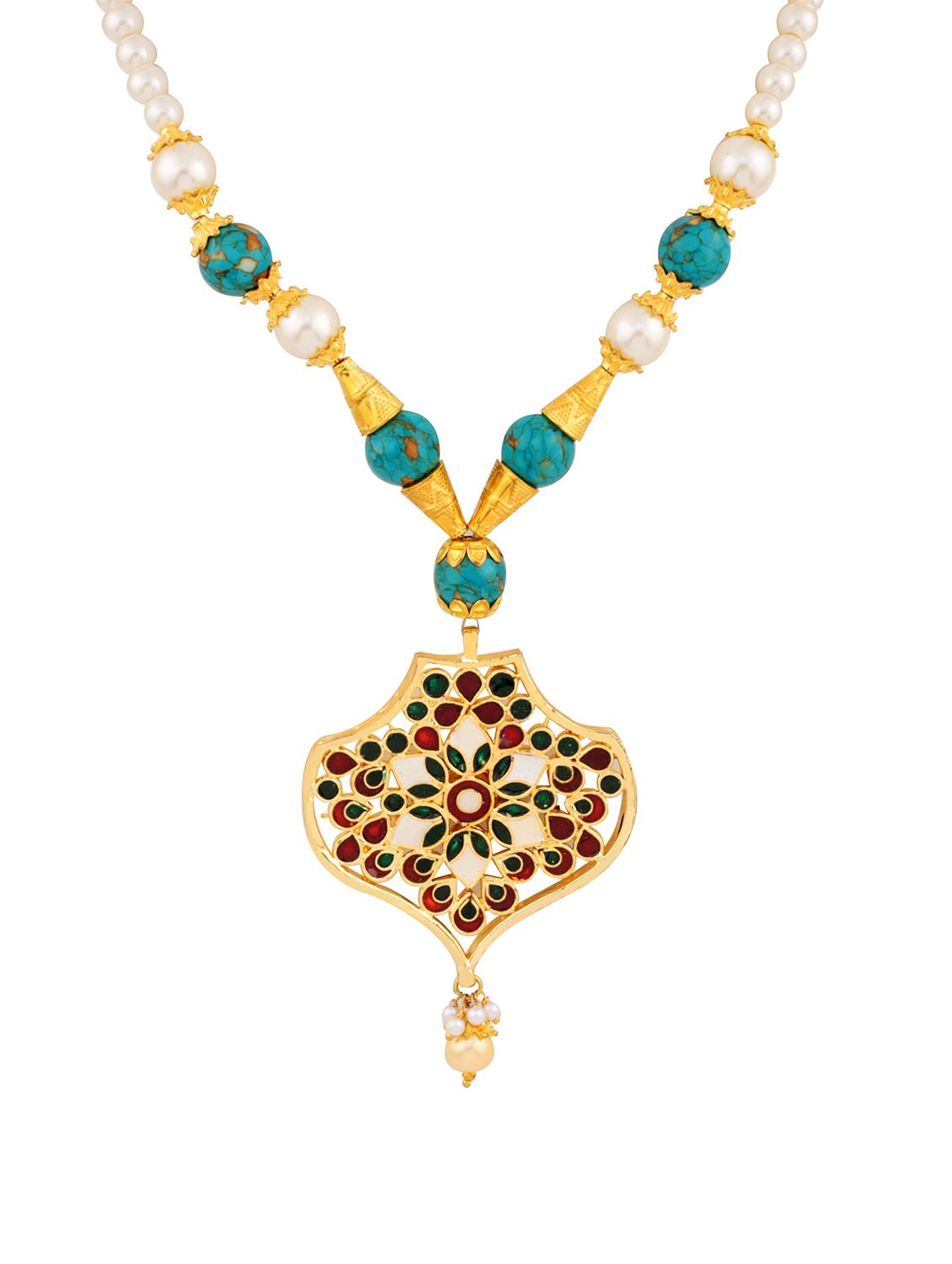 multi colored zinc necklace - 14510908 - Zoom Image - 2