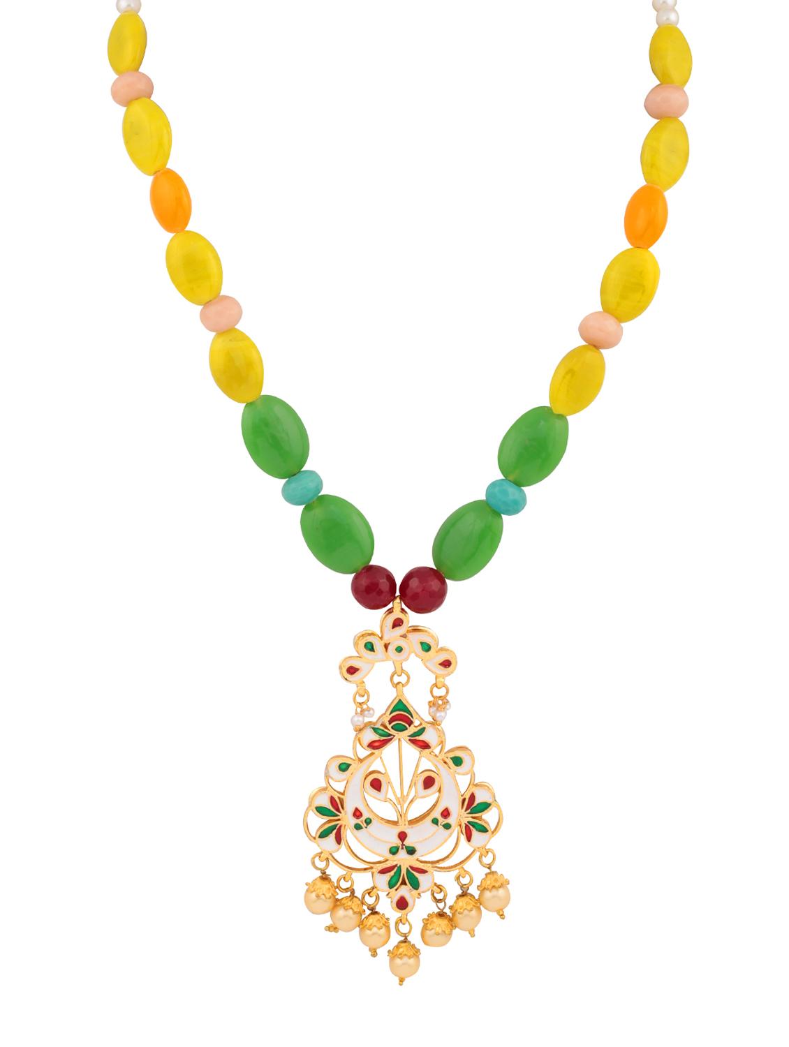 multi colored zinc necklace - 14510911 - Zoom Image - 2