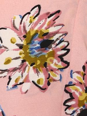 pink printed crepe top - 14511179 - Standard Image - 5