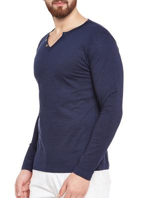 navy blue cotton t-shirt - 14511393 - Standard Image - 2