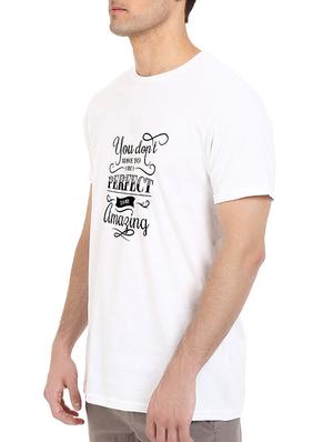 white cotton chest print tshirt - 14512073 - Standard Image - 2