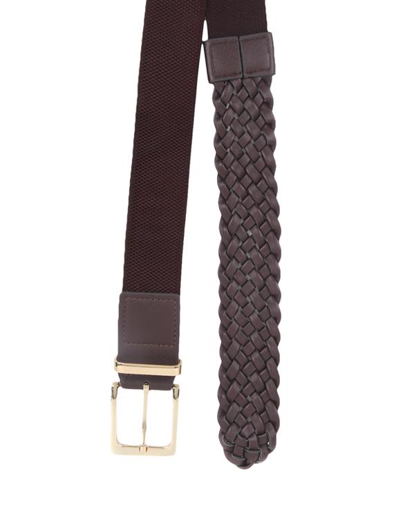 brown leatherette (pu belt - 14512679 - Zoom Image - 2