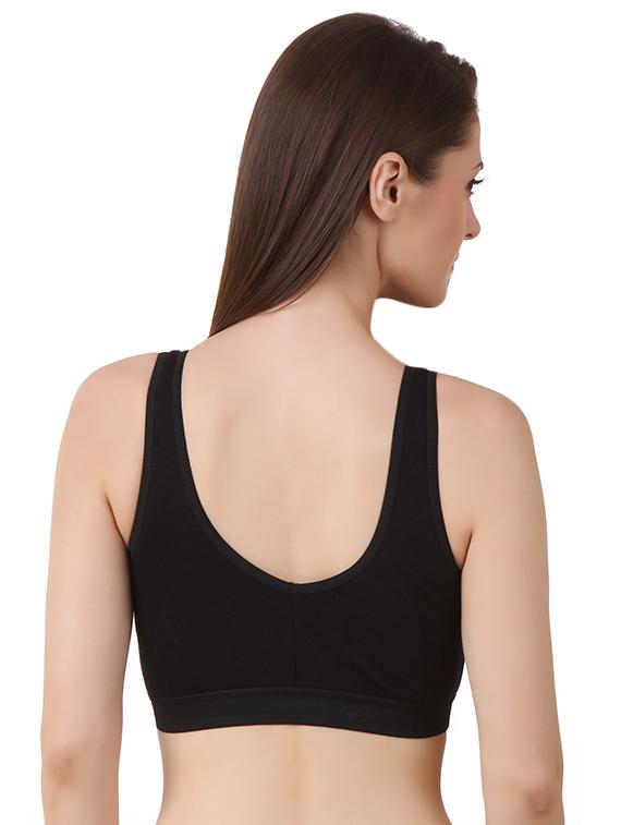 set of 3 multi colored cotton sports bra - 14514415 - Zoom Image - 5