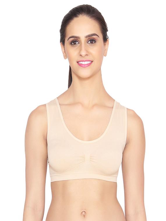 set of 3 multi colored cotton sports bra - 14514417 - Zoom Image - 2