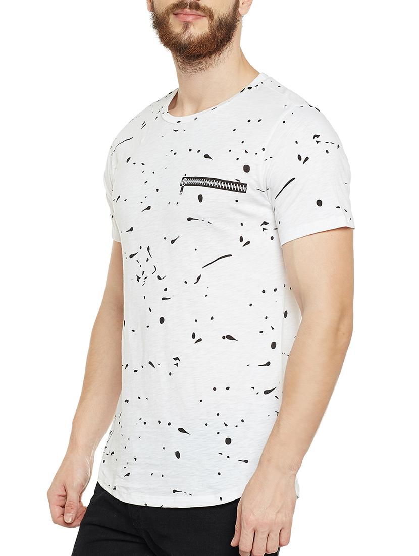 white cotton all over print tshirt - 14515506 - Zoom Image - 2