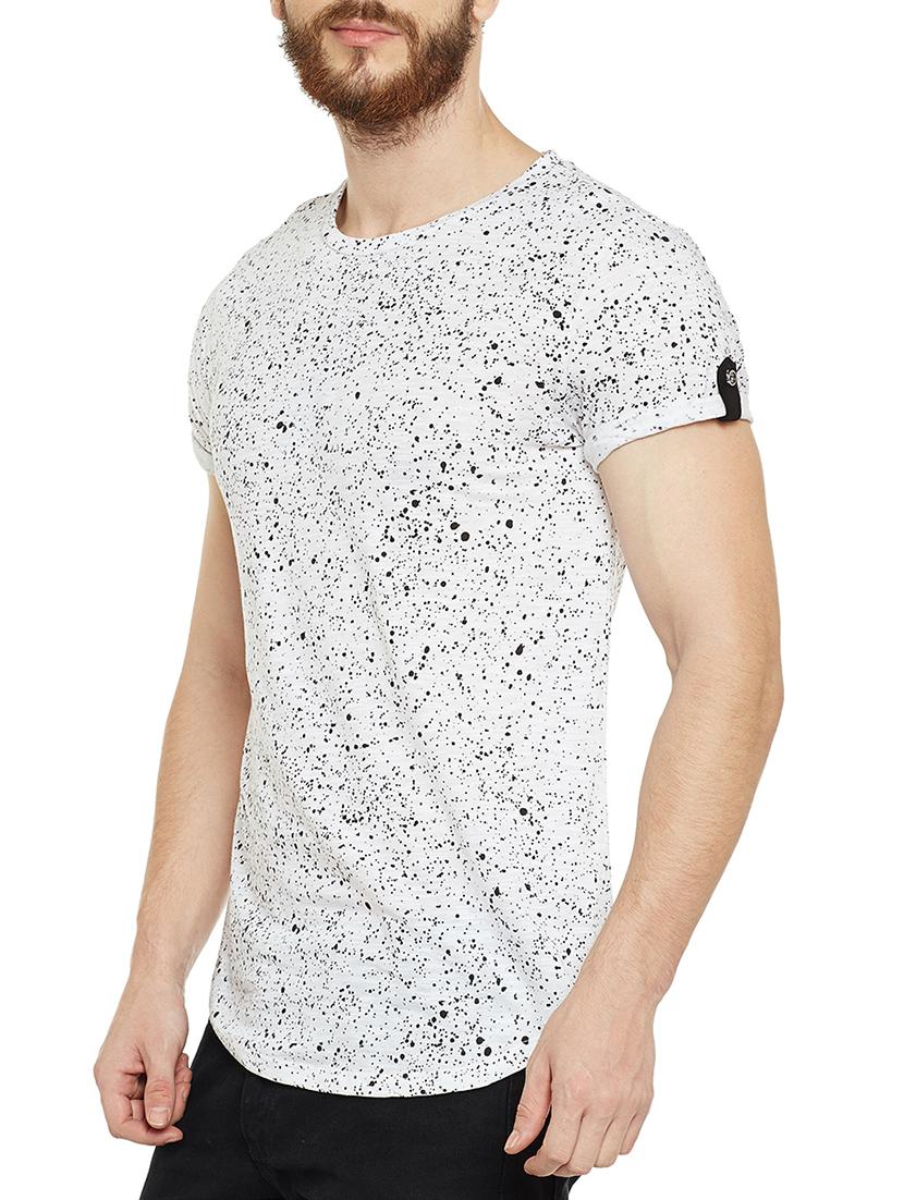 white cotton all over print tshirt - 14515507 - Zoom Image - 2