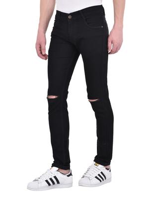 black denim slash knee jeans - 14515582 - Standard Image - 2