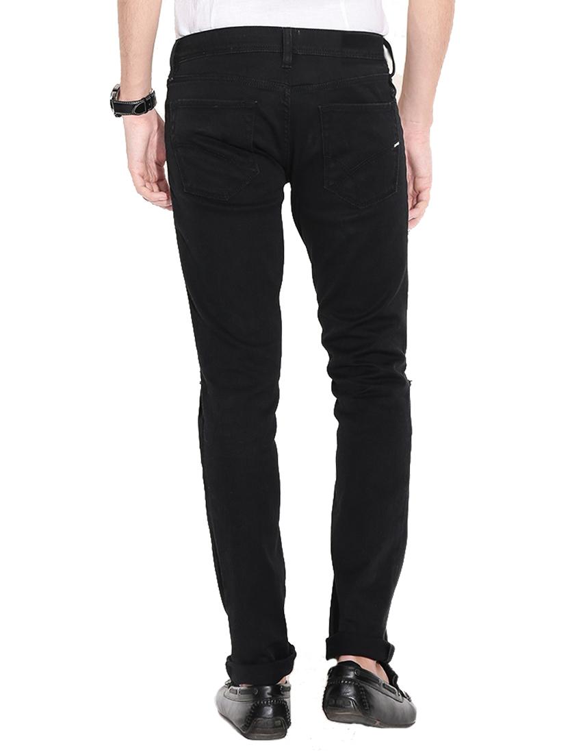 black denim slash knee jeans - 14515584 - Zoom Image - 2