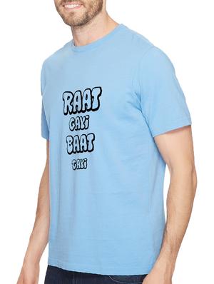 blue cotton chest print tshirt - 14515851 - Standard Image - 2