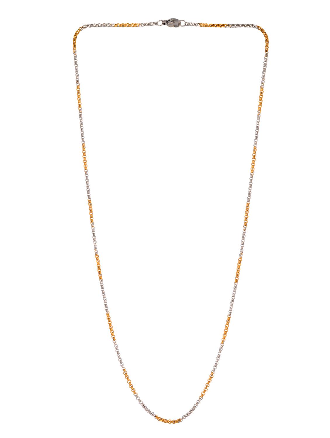 gold metal chain necklace - 14515922 - Zoom Image - 2
