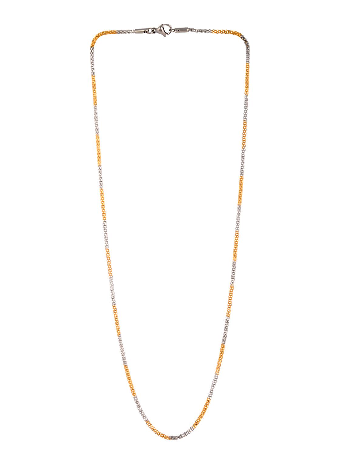 gold metal chain necklace - 14515923 - Zoom Image - 2