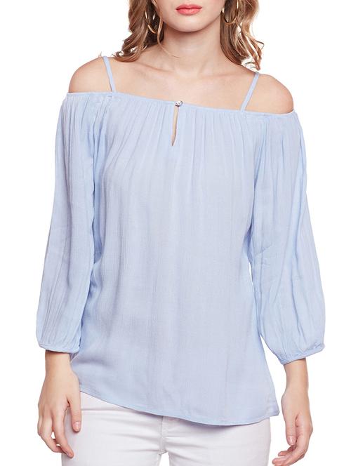 light blue solid top - 14516608 - Standard Image - 1