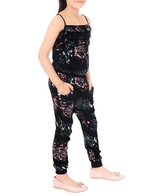 black cotton jumpsuit - 14518288 - Standard Image - 2