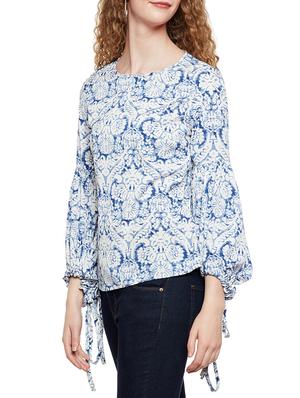 knot detailed lantern sleeved top - 14518700 - Standard Image - 2