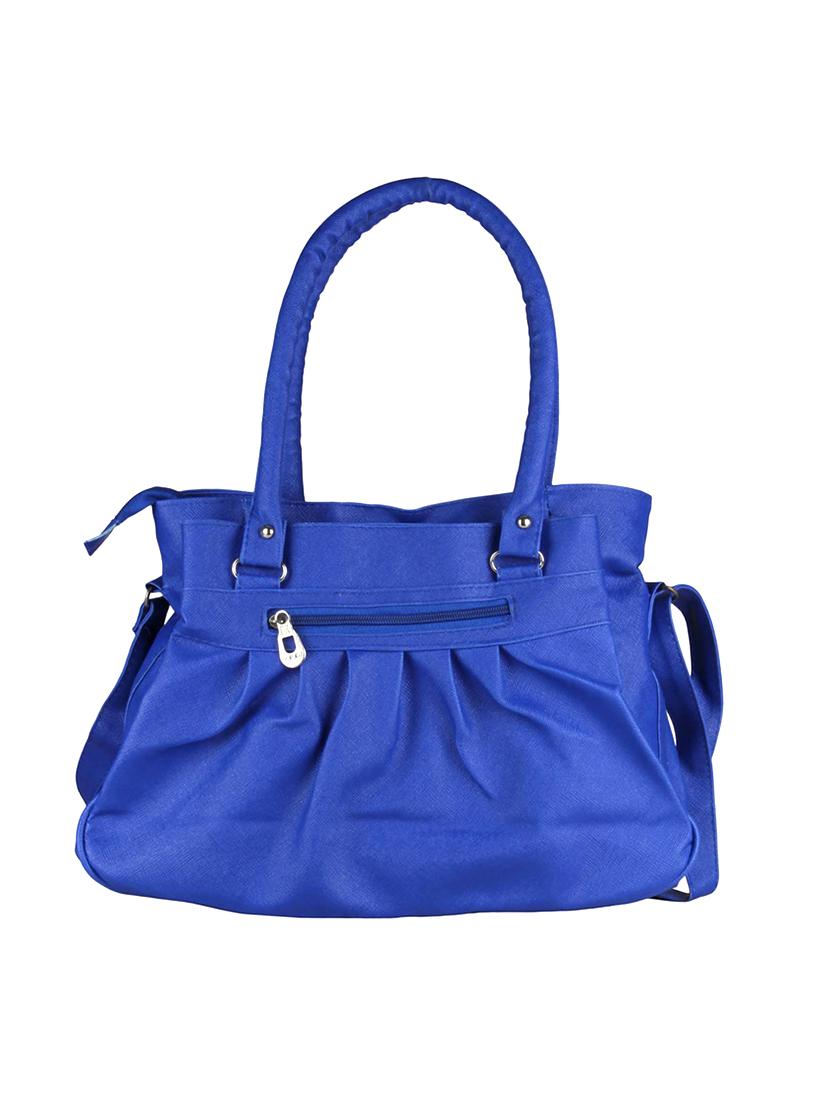 blue leatherette regular handbag - 14519996 - Zoom Image - 2