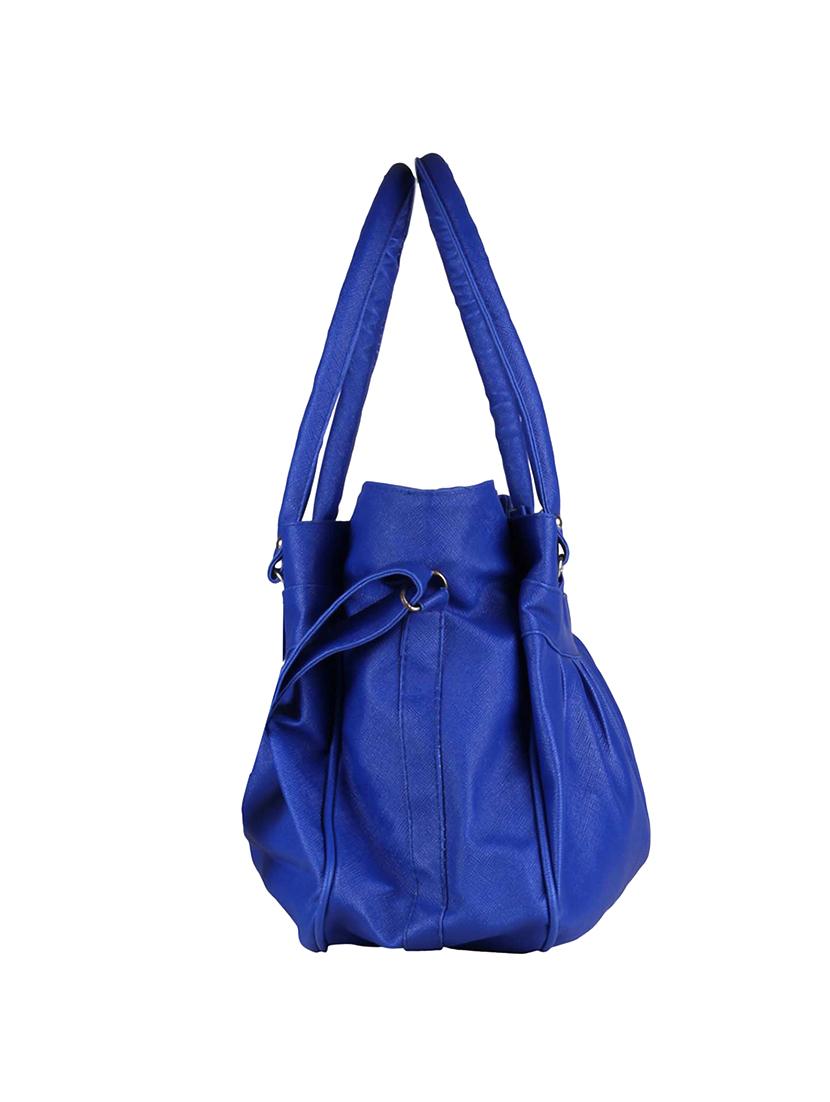 blue leatherette regular handbag - 14519996 - Zoom Image - 5