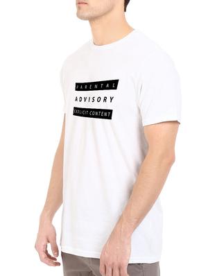 white cotton chest print tshirt - 14520676 - Standard Image - 2