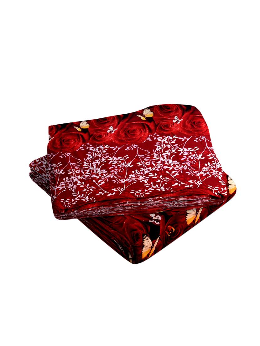 160 TC Premium 3D PolyCotton Double Bed Sheet with 2 Pillow Cover - 14520691 - Zoom Image - 2