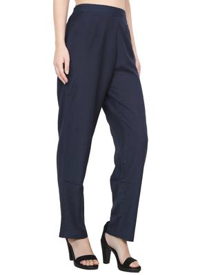 navy blue cotton trouser - 14521476 - Standard Image - 2