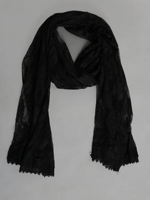 black net woven dupatta - 14521560 - Standard Image - 2