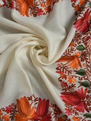 white woolen shawl - 14521599 - Standard Image - 2